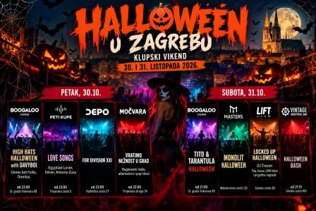 Halloween u Zagrebu: Najbolji klupski partyji, DJ nastupi i koncerti ovog vikenda, 30. i 31. listopada