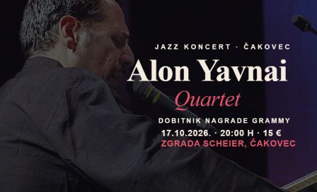 ALON YAVNAI QUARTET – LIVE IN ČAKOVEC , subota, 17. listopada 2026. u 20 h ...