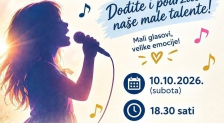 Dječji prvi glas Lekenika – subota, 10. listopada u 18:30 sati u Društvenom domu Lekenik